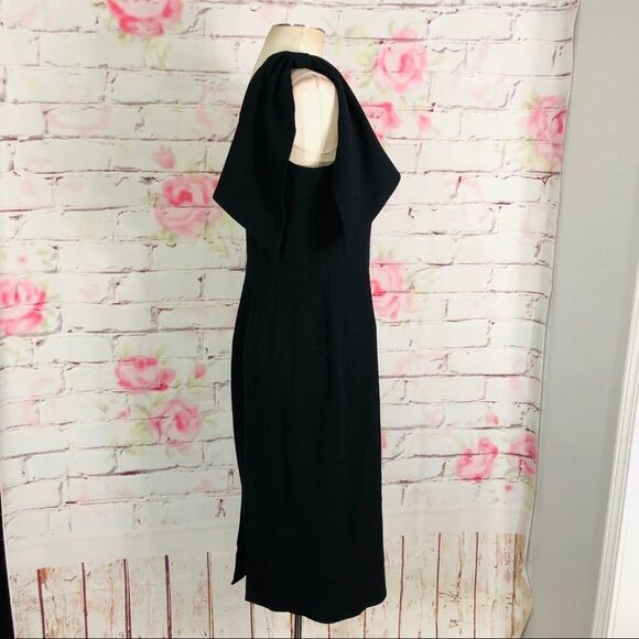 Dress the population NWT Tiffany 1 shoulder black midi dress size small - Picture 9 of 14